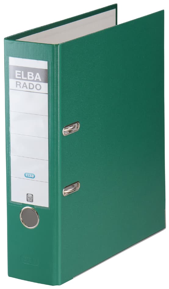 Elba Ordner Rado Brillant, Rückenbreite: 80 Mm, Grün