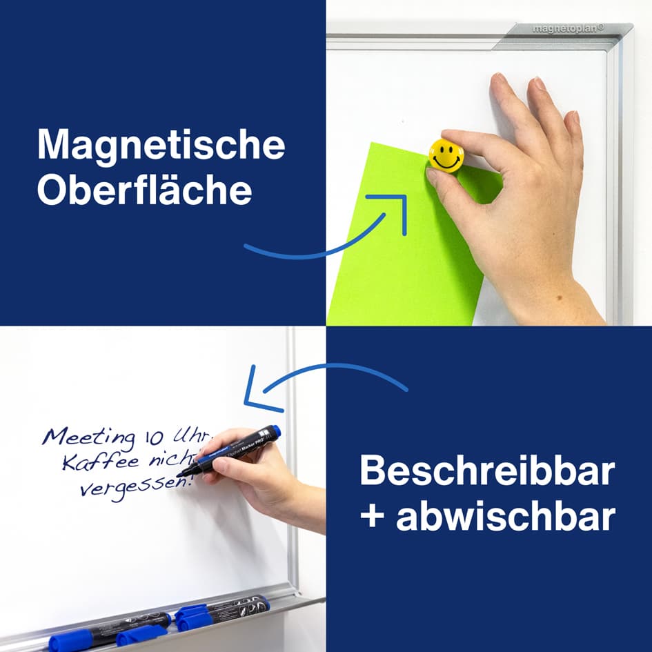 Magnetoplan Weißwandtafel Cc, (B)1.200 X (H)900 Mm
