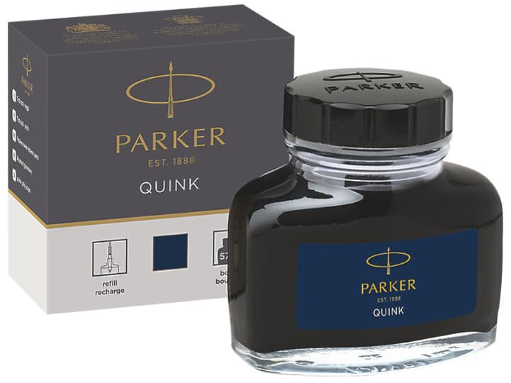 Parker Tintenflacon Quink, Inhalt: 57 Ml, Schwarz-Blau