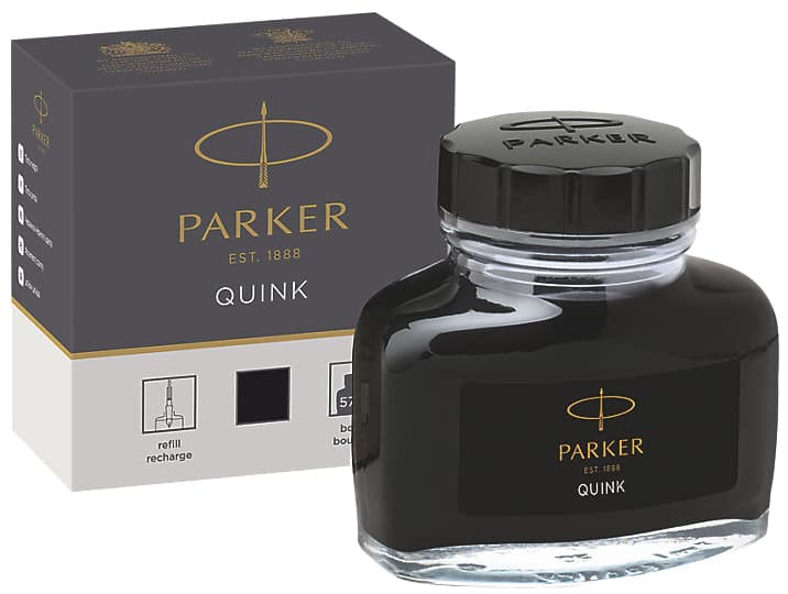 Parker Tintenflacon Quink, Inhalt: 57 Ml, Schwarz