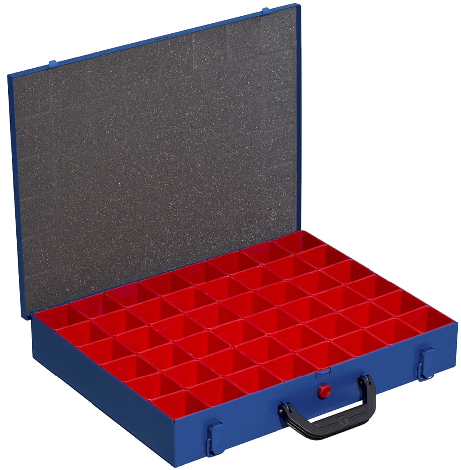 Allit Metall-Kleinteilekoffer Europlus Pro M 44h-48, Blau