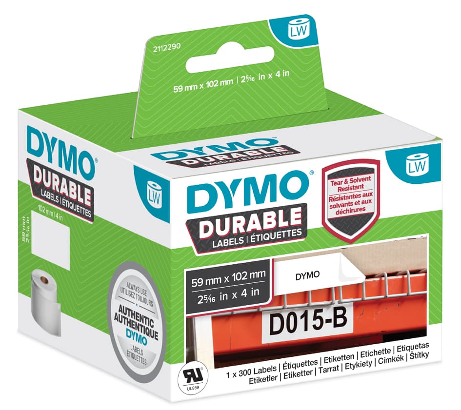 Dymo Labelwriter-Etiketten High Performance, 25 X 25 Mm
