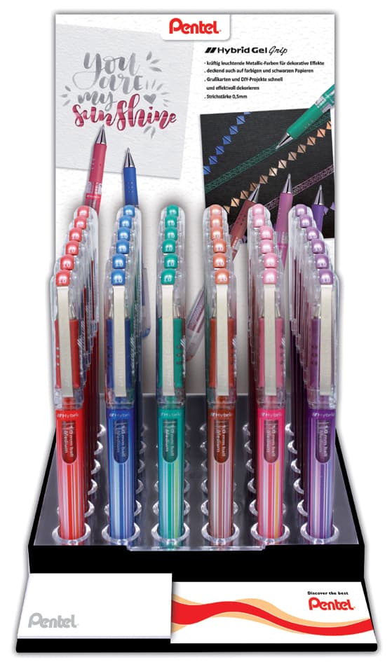 Pentel Gel-Tintenroller K230, Farbig Sortiert, Display