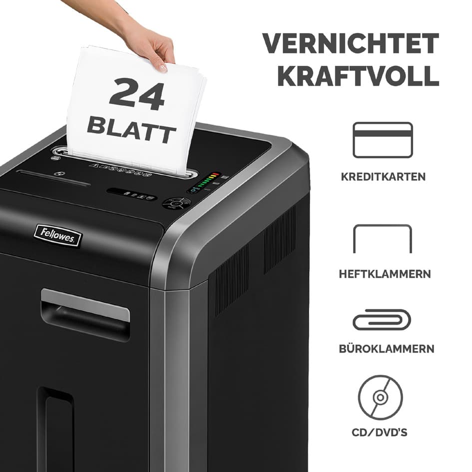 Fellowes Aktenvernichter Powershred 225ci, Partikel