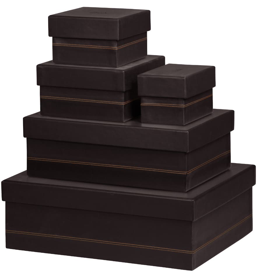 Rhodia Ablageboxen-Set Rhodiarama, 5-Teilig, Schwarz