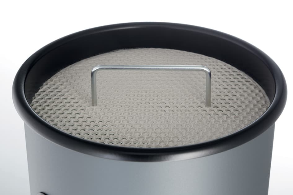 Durable Papierkorb Metall, Mit Ascher, Rund, Anthrazit