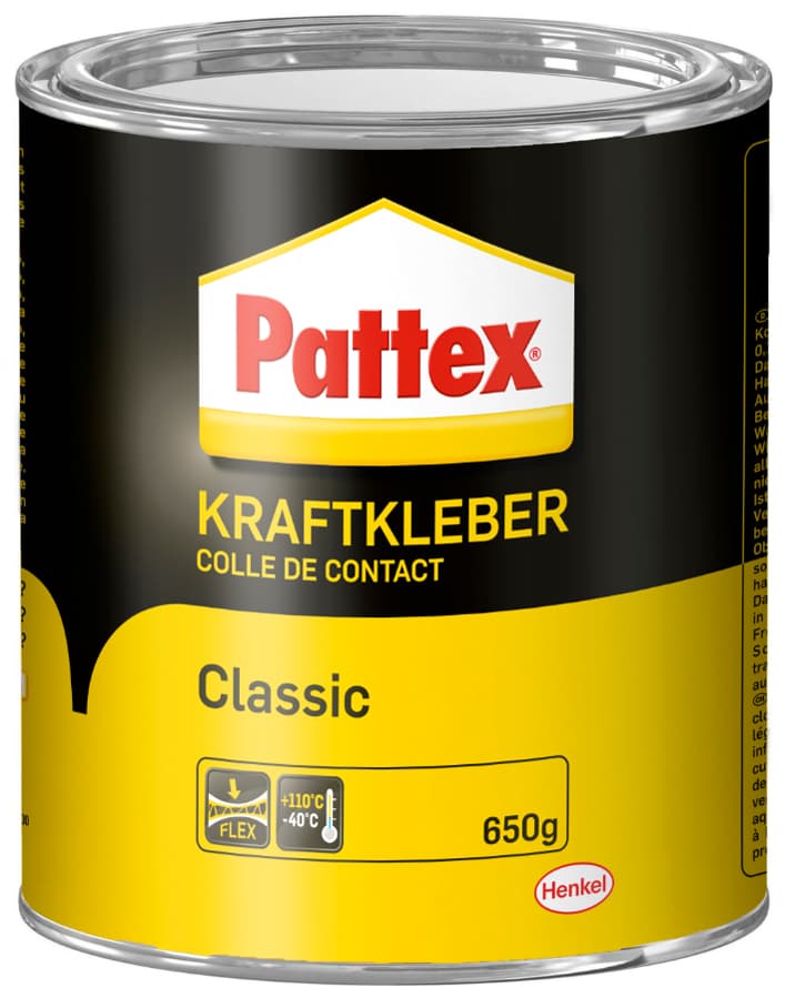Pattex Kraftkleber Classic, Lösemittelhaltig, 650 G Dose