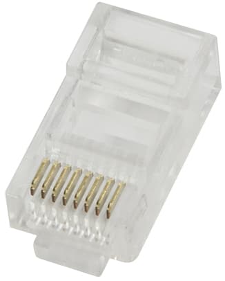 Logilink Rj45 Stecker Für Rundkabel, Kat.5e, Ungeschirmt