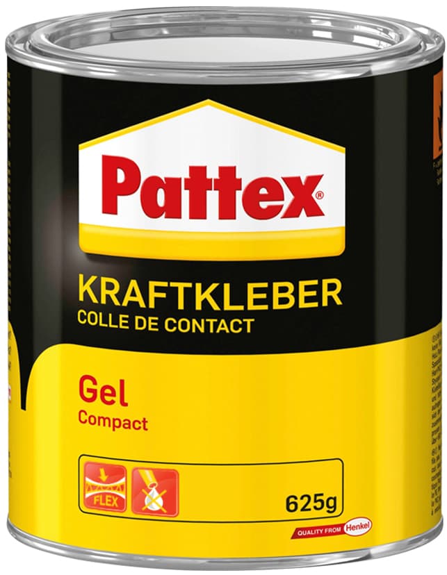 Pattex Compact Gel Kraftkleber, Lösemittelhaltig, 625 G Dose