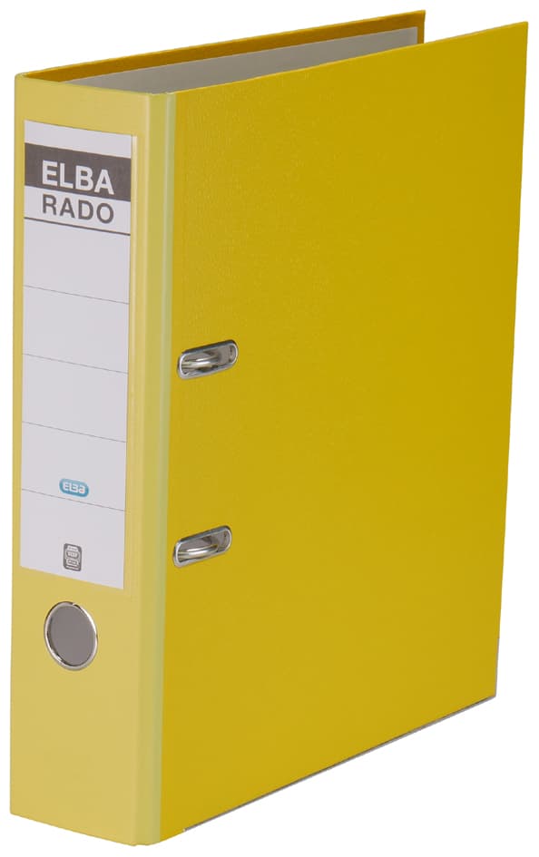 Elba Ordner Rado Brillant, Rückenbreite: 80 Mm, Gelb