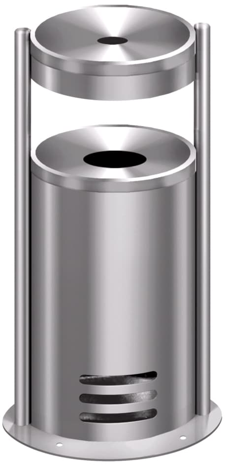 Kerkmann Sicherheits-Standascher Tec-Art, Rund, Silber