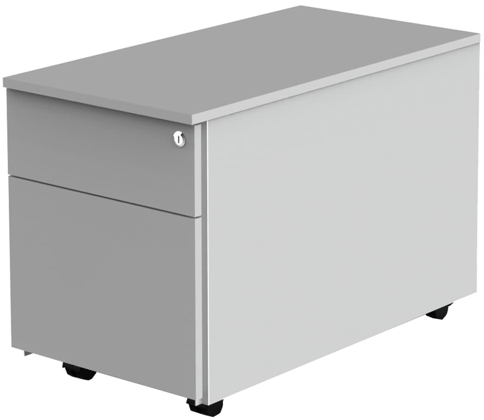 Kerkmann Rollcontainer, 1 Schub, Lichtgrau