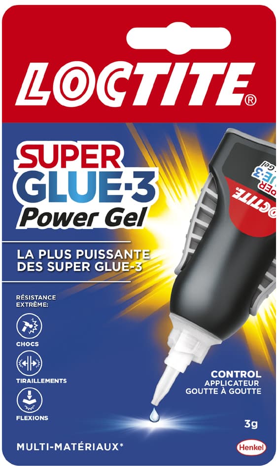 Loctite Sekundenkleber Power Gel Control, 3 G Tube