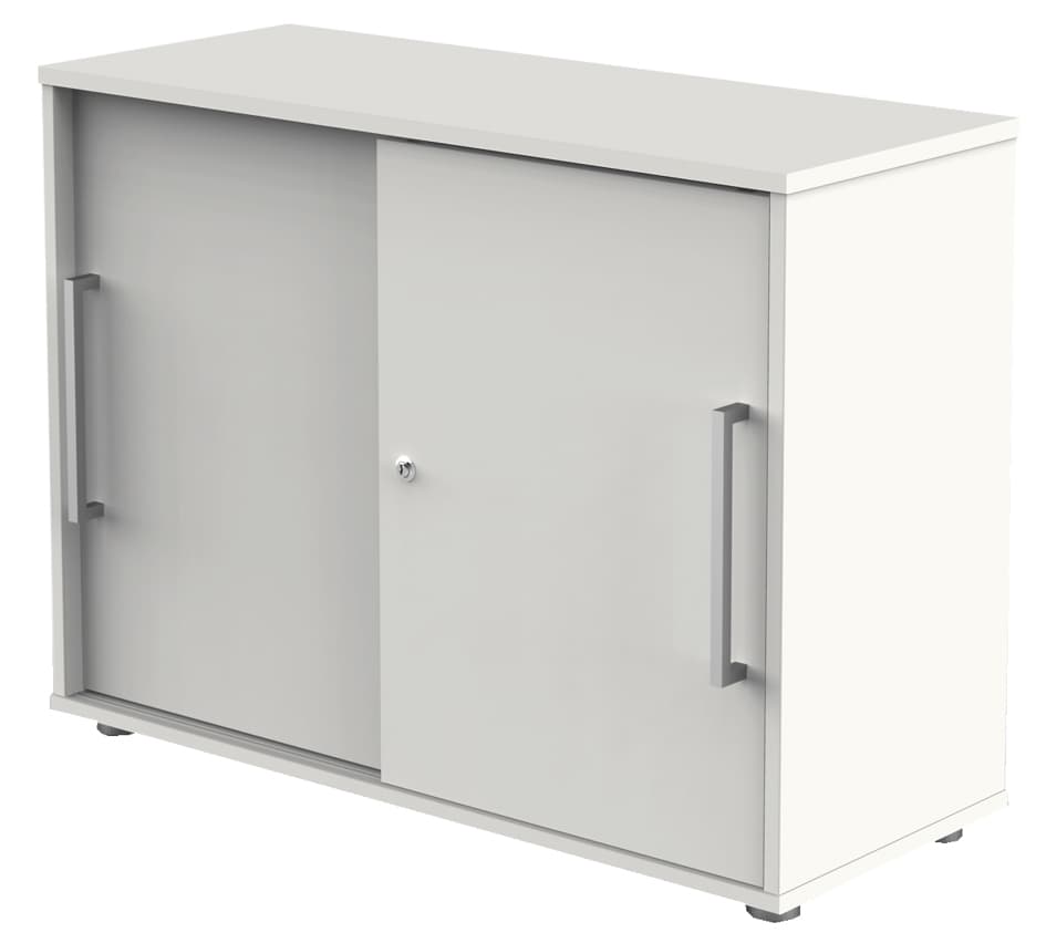 Kerkmann Schiebetürenschrank, 2 Ordnerhöhen, Weiß