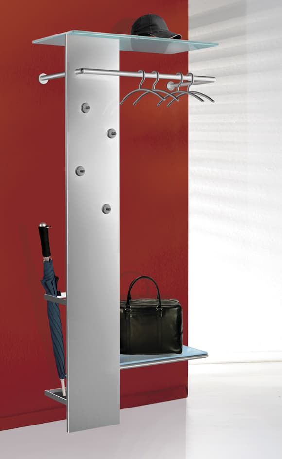 Kerkmann Wandgarderobe Kent, 4 Kraftmagnethaken, Alusilber