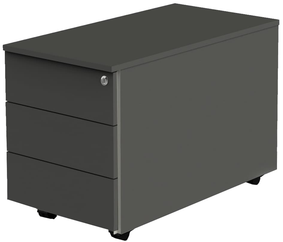 Kerkmann Rollcontainer, 3 Schübe, (T)600 Mm, Weiß
