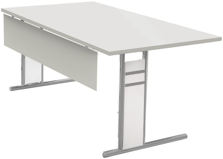Kerkmann Schreibtisch Form 4, (B)1.800 Mm, Lichtgrau