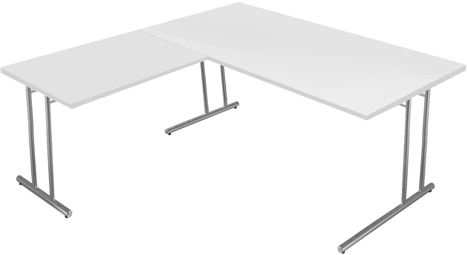 Kerkmann Schreibtisch Start Up Mit Anbau, (B)1.800 Mm, Weiß