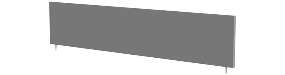 Kerkmann Tischtrennwand, (B)1600 X (T)16 X (H)450 Mm, Weiß