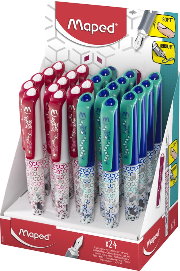 Maped Füllhalter Classic, Farbig Sortiert, 24er Display