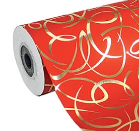 Clairefontaine Geschenkpapier , Arabesque Rot, , Secare-Rolle