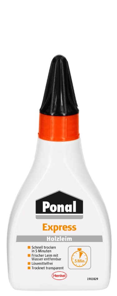 Ponal Express Holzleim, Lösemittelfrei, 60 G Flasche
