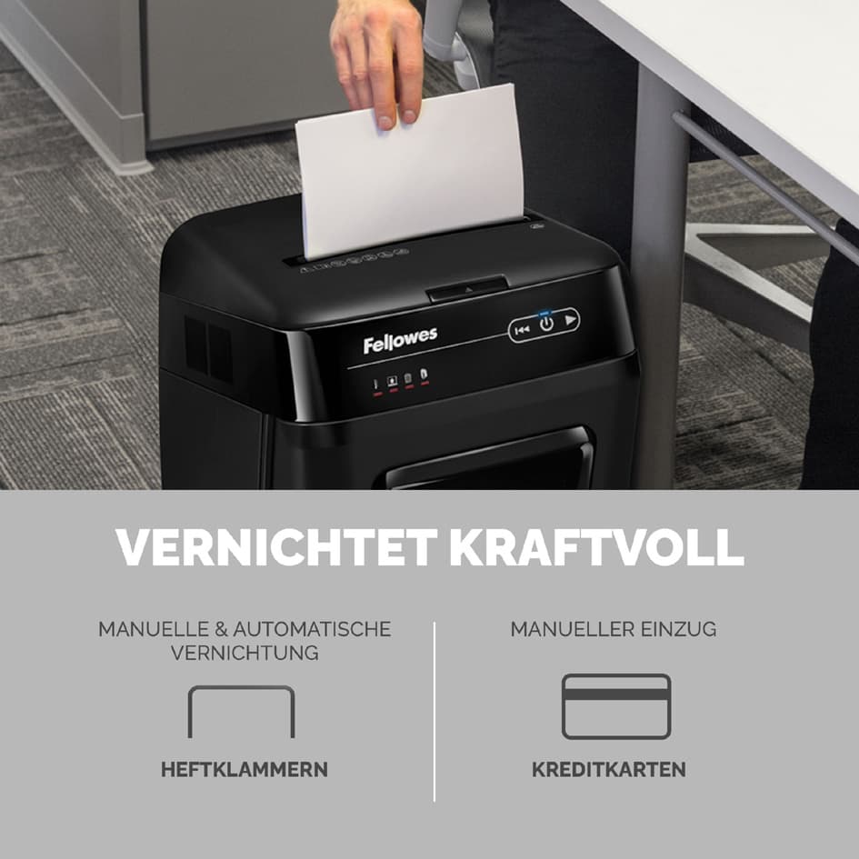 Fellowes Aktenvernichter Automax 200m, Partikel 2 X 14 Mm