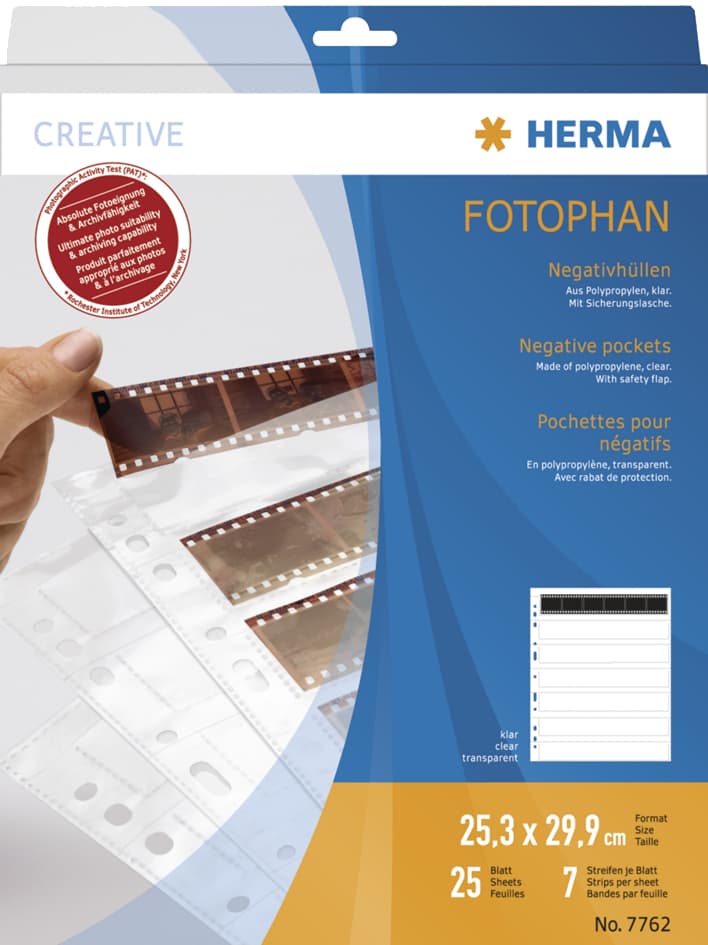 Herma Negativhüllen Für 10 X 4 Negative, Klar, Polypropylen