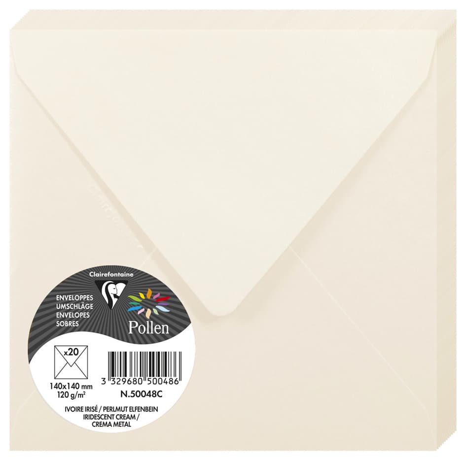 Pollen By Clairefontaine Briefumschlag 140 Mm, Perlmutt-