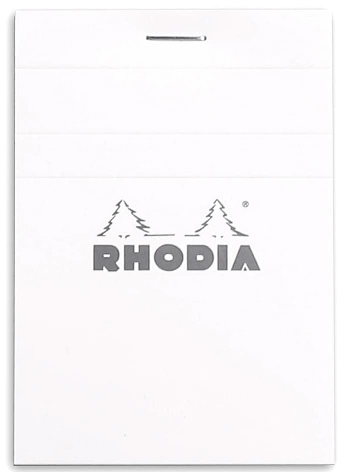 Rhodia Notizblock No. 11, Din A7, Kariert, Weiß