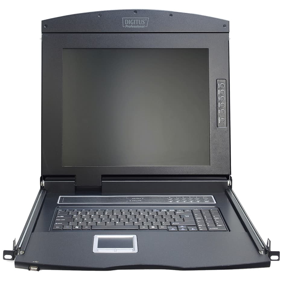 Digitus 19,  Konsole Mit Kvm-Switch 8 Port, Mit 43,18 Cm Tft