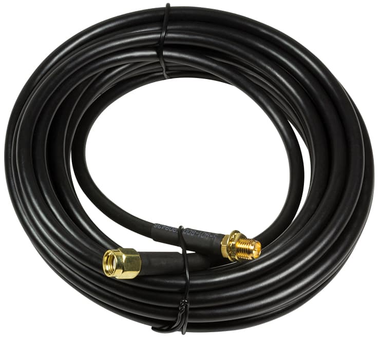 Logilink Wlan Innenantennen Verlängerungskabel, 5 M, Schwarz
