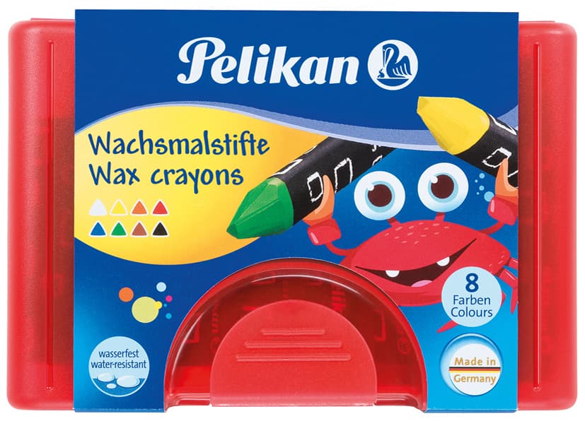 Pelikan Wachsmaler Dick 665/8, Rund, Wasserfest
