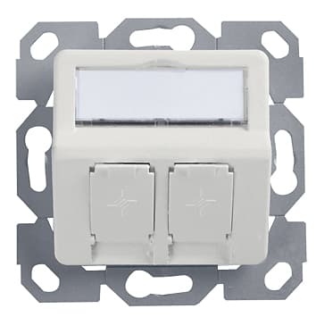 Telegärtner Amj Unterputzdose 50 X 50 Mm, 2-Fach, Alpinweiß