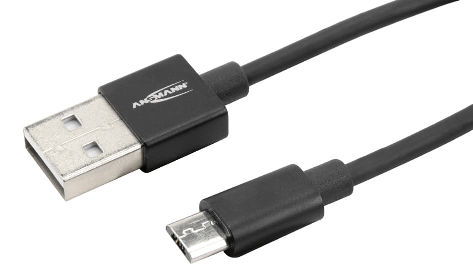 Ansmann Daten- & Ladekabel, Usb-A - Micro Usb-B, 1,2 M