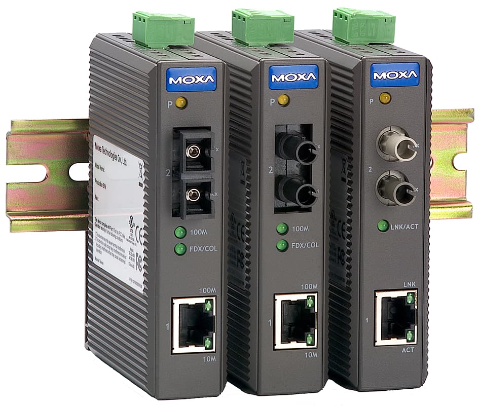 Moxa Industrial Ethernet Medien Konverter,Ohne Alarmfunktion