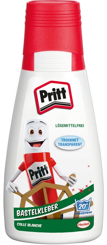 Pritt Bastelkleber, Lösemittelfrei, 100 G Flasche