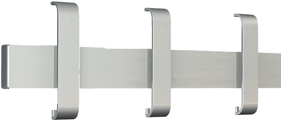 Kerkmann Sicherheits-Wandgarderobe Arosa, 3 Haken, Alusilber