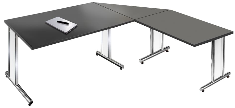 Kerkmann Schreibtisch Artline, (B)2.000 Mm, Anthrazit