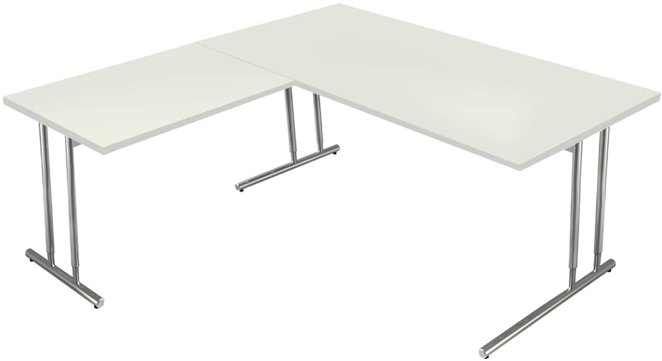 Kerkmann Schreibtisch Artline Mit Anbau, (B)1.600 Mm, Weiß