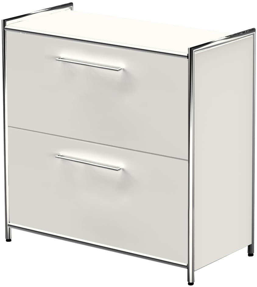 Kerkmann Sideboard Artline, 2 Ordnerhöhen, 2 Schubladen,Weiß