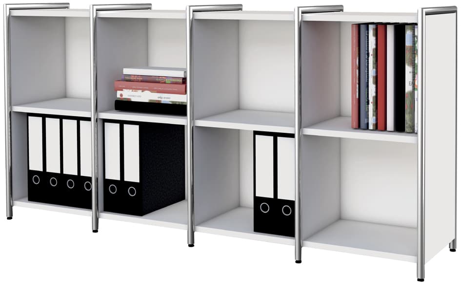 Kerkmann Sideboard Artline, 2 Ordnerhöhen, 10 Fächer, Weiß