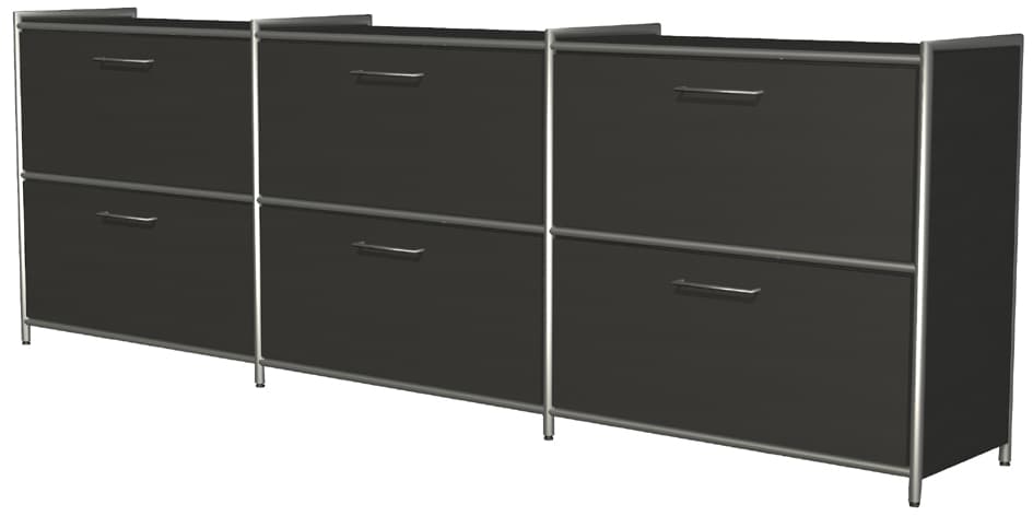 Kerkmann Sideboard Artline, 2 Ordnerhöhen, 6 Schubladen