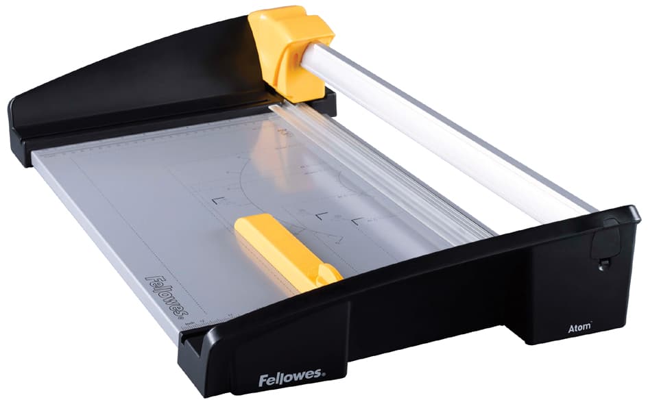 Fellowes Rollen-Schneidemaschine Atom, Din A3, Schwarz/Gelb