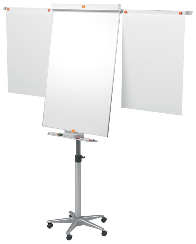 Nobo Flipchart Mobil Stahl Nano Clean, Magnethaftend, Weiß