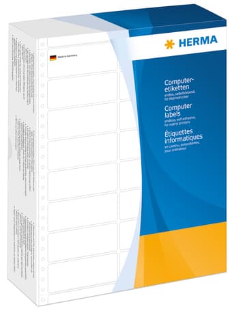 Herma Computeretiketten Endlos, 81,28 X 35,7 Mm, 4-Bahnig