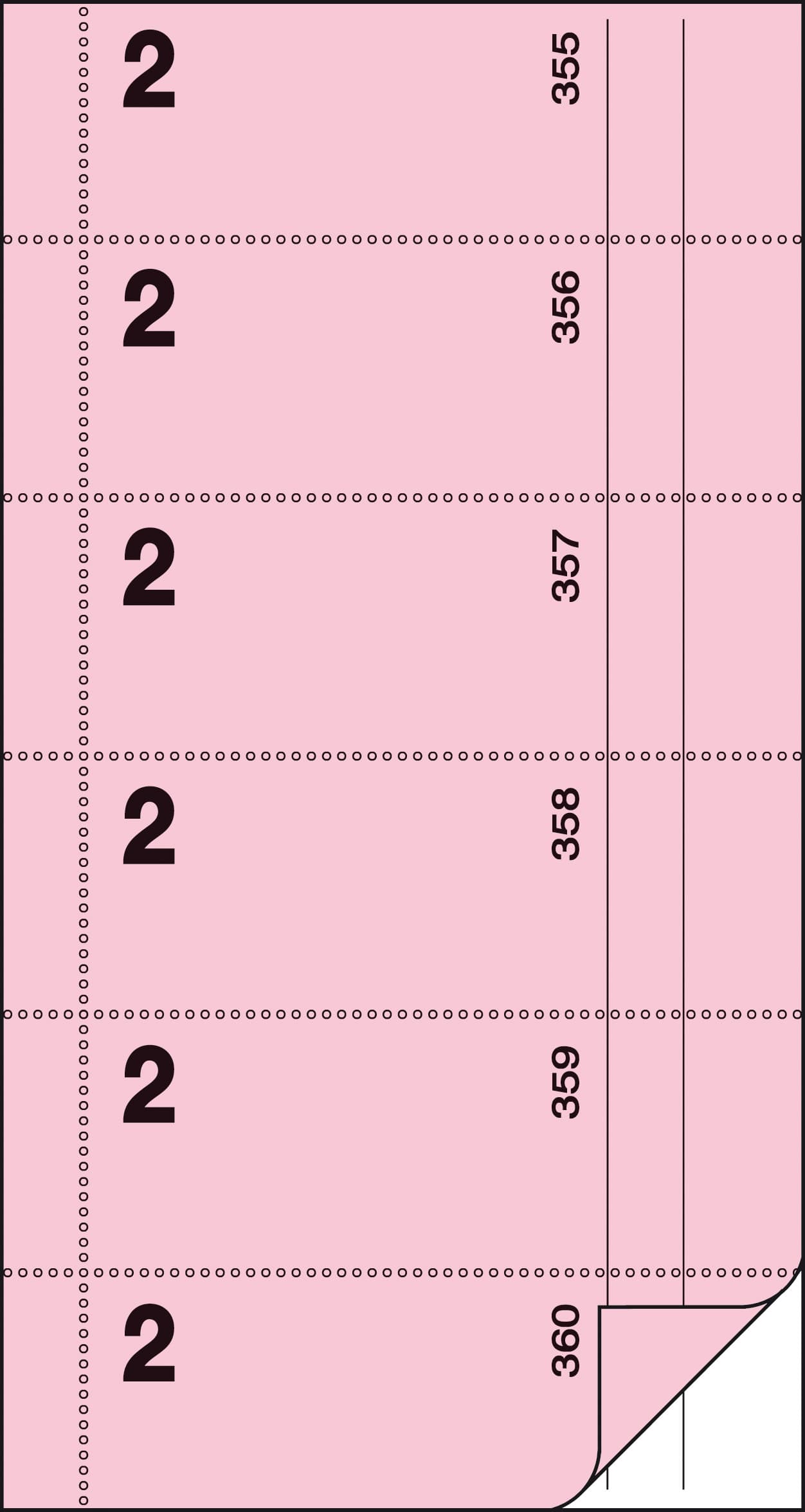 Sigel Formularbuch , Bonbuch, , Kellner-Nr. 2, Rosa