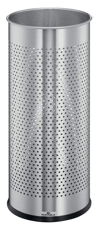 Durable Edelstahl-Schirmständer, Rund, Metallic Silber