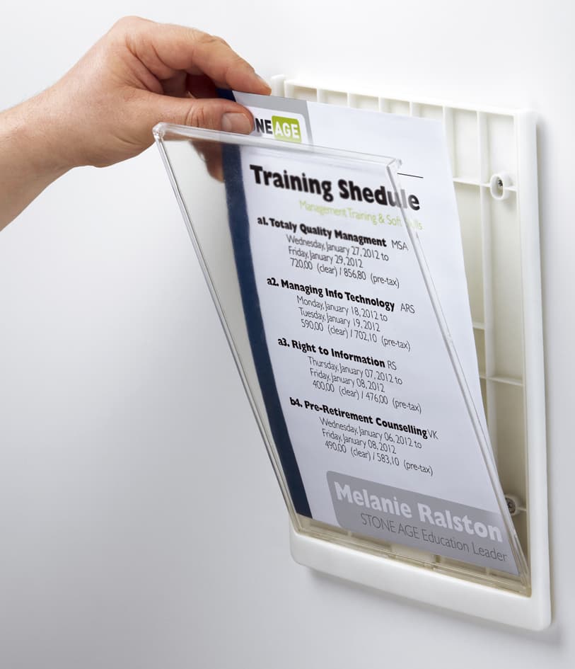 Durable Türschild Click Sign, Din A4, Weiß