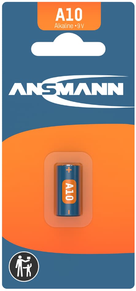 Ansmann Alkaline Batterie A10, 9 Volt, 1er Blister